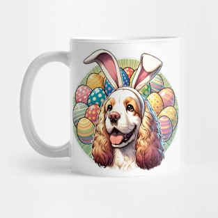 Clumber Spaniel with Bunny Ears Celebrates Easter Spirit Mug